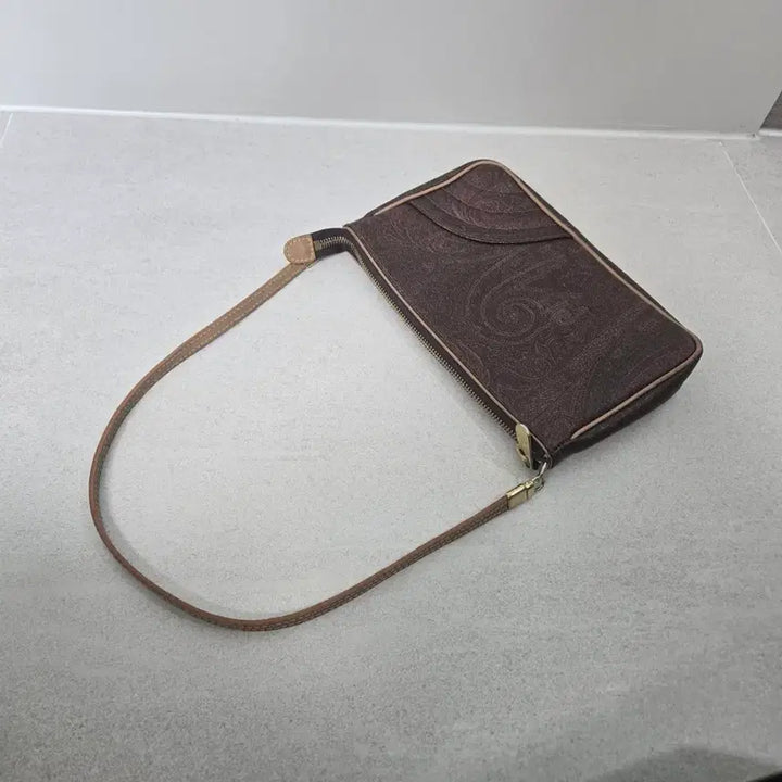 [BUNJANG] Etro Brown Pattern Mini Shoulder Bag Pouch / 에트로 브라운 패턴 숄더백 미니백 파우치백