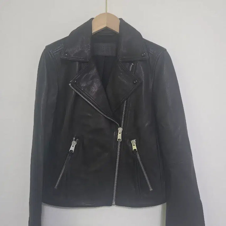 [BUNJANG] ALLSAINTS Dalby Biker Lambskin Leather Jacket / 올세인츠 ALLSAINTS 달비 바이커 블랙 양가죽 라이더 자켓 3사이즈