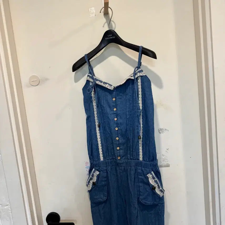 [BUNJANG] Liz Lisa Denim Jumpsuit / 리즈리사 데님 점프수트