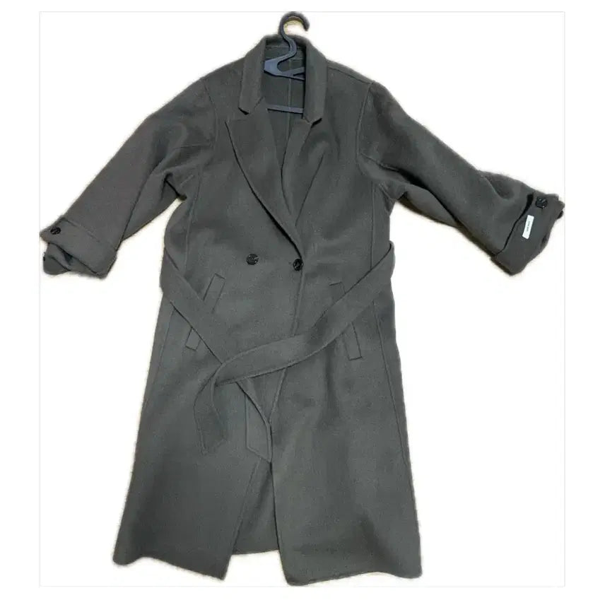 [BUNJANG] 100% Wool Handmade Long Coat / 핸드메이드 100% 울 롱코트