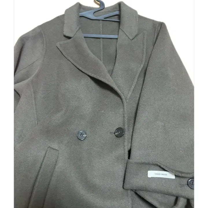 [BUNJANG] 100% Wool Handmade Long Coat / 핸드메이드 100% 울 롱코트