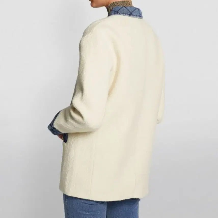 [BUNJANG] Sandro Denim Tweed Jacket - Jennie Worn / 산드로 sandro 데님 트위드자켓 제니착용