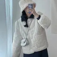 [BUNJANG] Domestic Ivory Faux Shearling Bucket Hat / 뽀글이 겨울 모자 버킷햇 국내 제작 아이보리 고퀄
