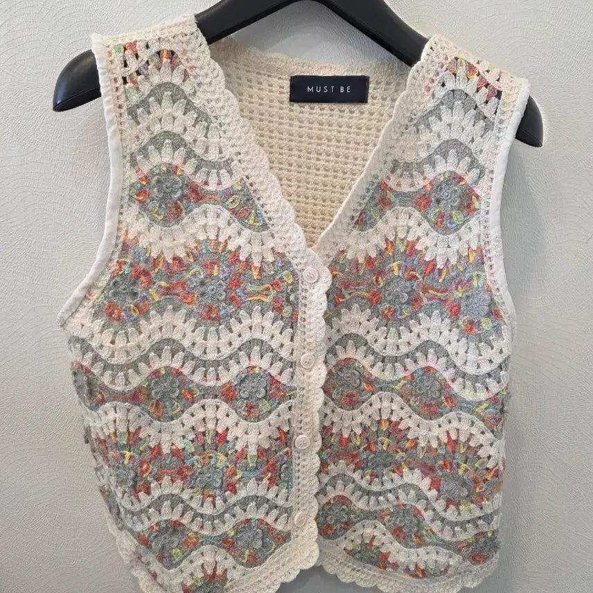 [BUNJANG] Crochet Knit Vest / MUST BE 크로셰 뜨개 조끼