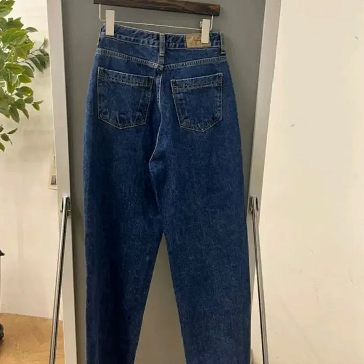 [BUNJANG] J.Fit Denim Jeans Patch Slit Dark Blue S / 제이핏 데님 청바지 패치 트임진 진청 S