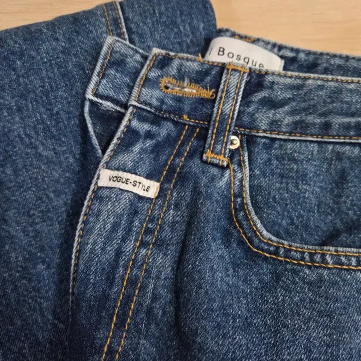 [BUNJANG] J.Fit Denim Jeans Patch Slit Dark Blue S / 제이핏 데님 청바지 패치 트임진 진청 S