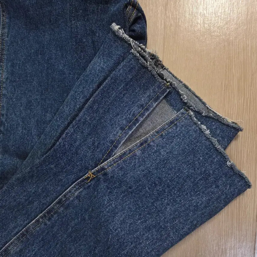 [BUNJANG] J.Fit Denim Jeans Patch Slit Dark Blue S / 제이핏 데님 청바지 패치 트임진 진청 S