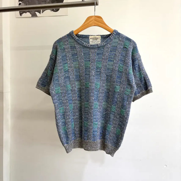 [BUNJANG] KEARNEY HOUSE Knit Short Sleeve Shirt / KEARNEY HOUSE (Made in Japan) 니트반팔