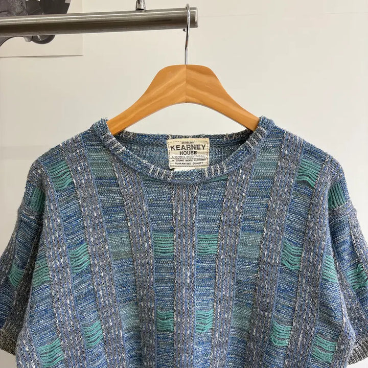 [BUNJANG] KEARNEY HOUSE Knit Short Sleeve Shirt / KEARNEY HOUSE (Made in Japan) 니트반팔