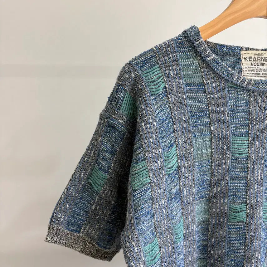 [BUNJANG] KEARNEY HOUSE Knit Short Sleeve Shirt / KEARNEY HOUSE (Made in Japan) 니트반팔