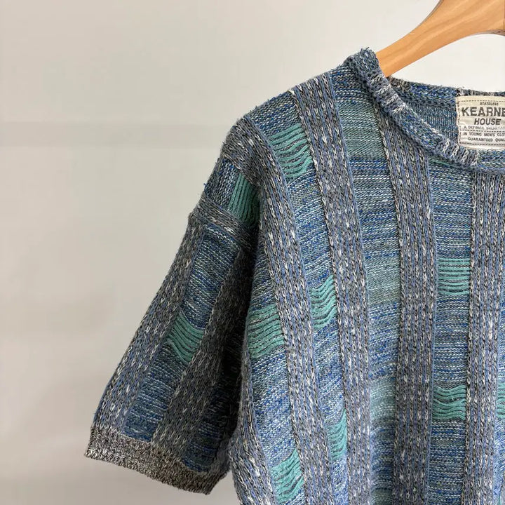 [BUNJANG] KEARNEY HOUSE Knit Short Sleeve Shirt / KEARNEY HOUSE (Made in Japan) 니트반팔