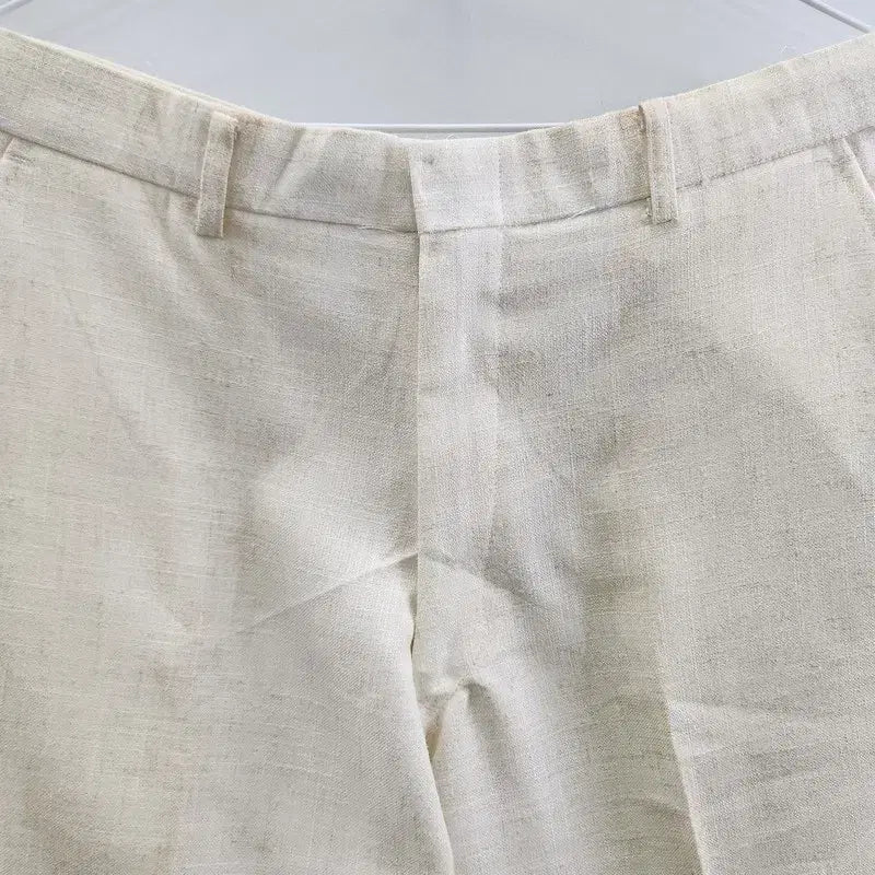 [BUNJANG] Vintage Linen Slacks Pants / 빈티지 클래식 올드머니 린넨슬랙스 팬츠  MADE IN JAPAN
