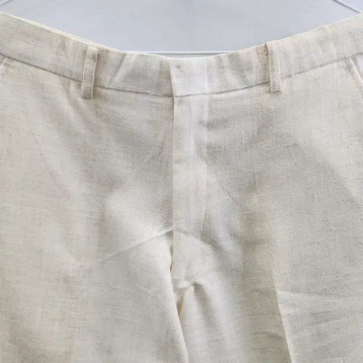 [BUNJANG] Vintage Linen Slacks Pants / 빈티지 클래식 올드머니 린넨슬랙스 팬츠  MADE IN JAPAN