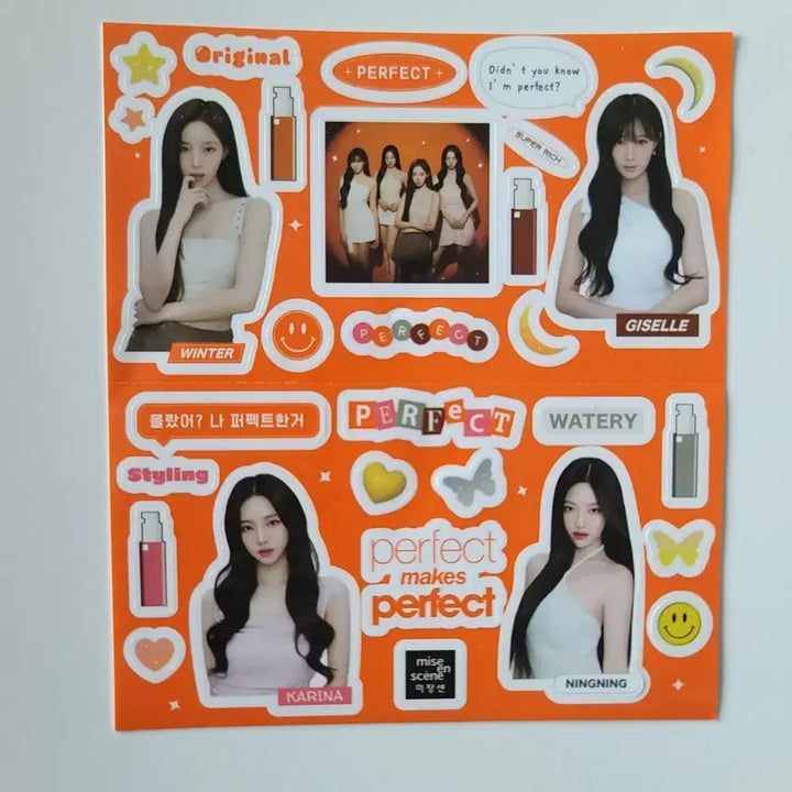 [BUNJANG] Mise en Scène aespa Sticker Set / 미쟝센 에스파 스티커