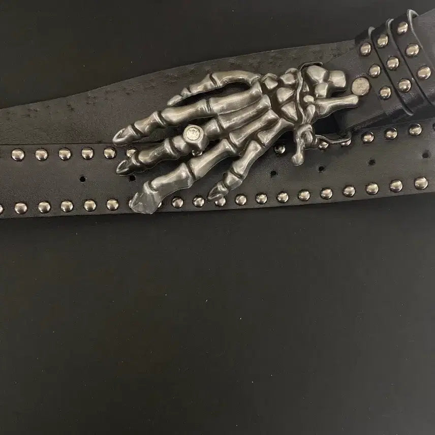 [SOLD OUT] 스컬 리벳 벨트
