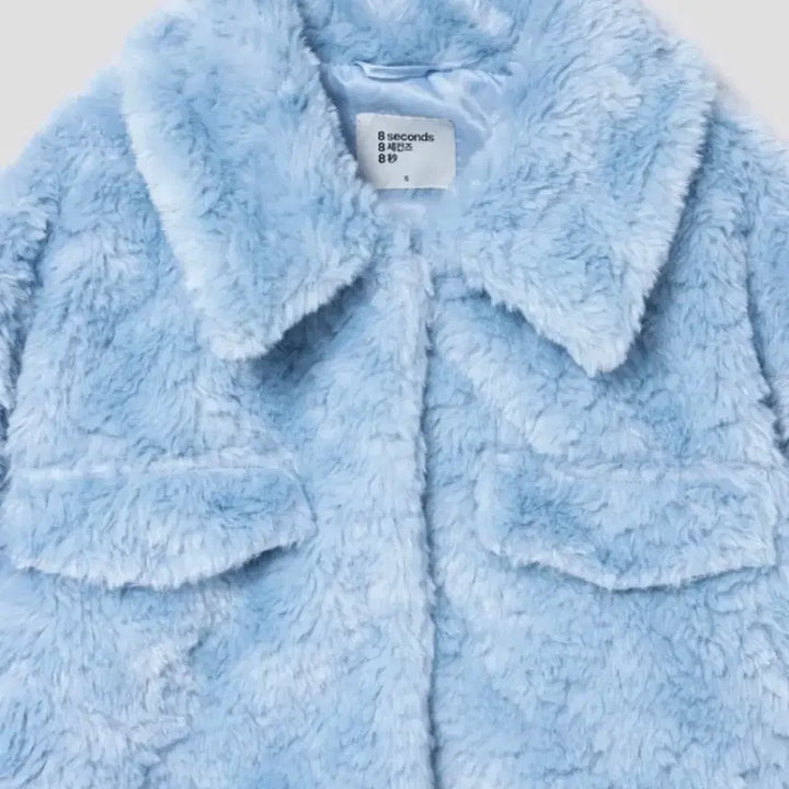 [BUNJANG] 8seconds Blue Faux Fur Jacket / 8seconds 에잇세컨즈 블루 퍼 자켓