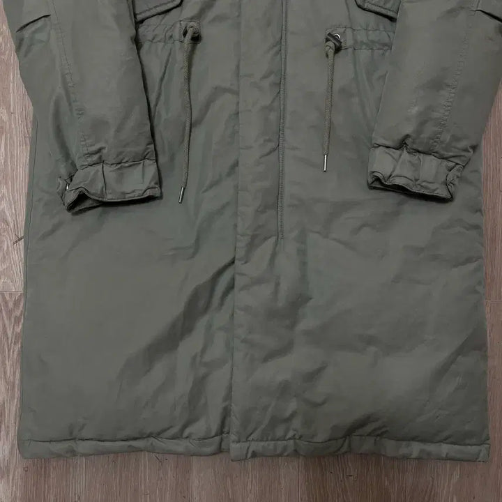 [BUNJANG] JEEP Duck Down Hooded Long Parka Jacket Khaki S / 지프 JEEP 덕다운 후드 롱 야상 점퍼 카키 S(90)