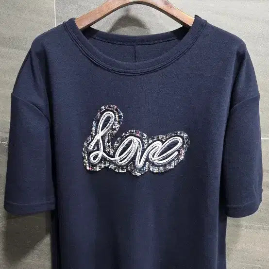 [SOLD OUT] Anniversary f 아니베에프, 예쁜 영문자수패치 라운드티 , 거