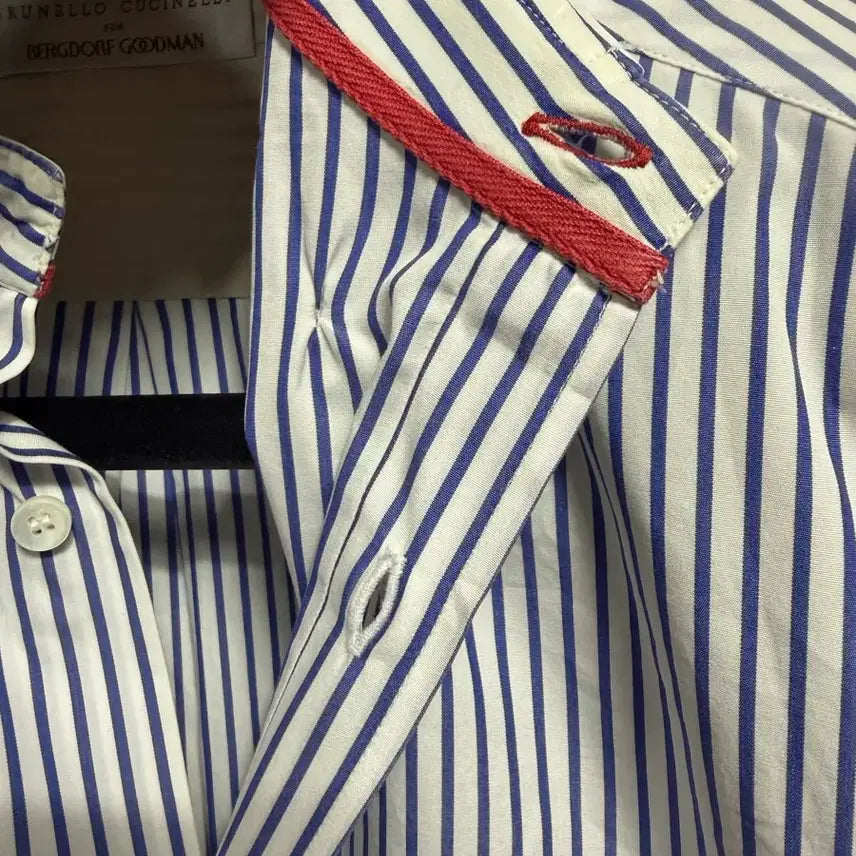 [BUNJANG] Brunello Cucinelli Silk Striped Shirt [XL] / 브루넬로 쿠치넬리 실크 스트라이프 셔츠 [XL] 판매