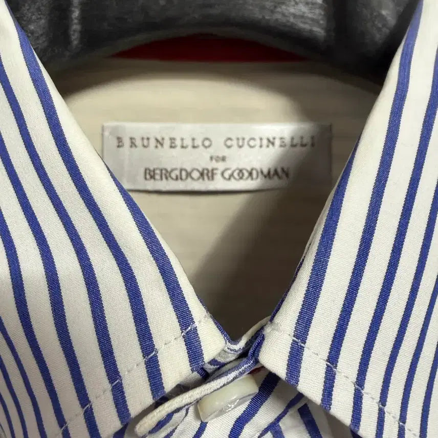 [BUNJANG] Brunello Cucinelli Silk Striped Shirt [XL] / 브루넬로 쿠치넬리 실크 스트라이프 셔츠 [XL] 판매