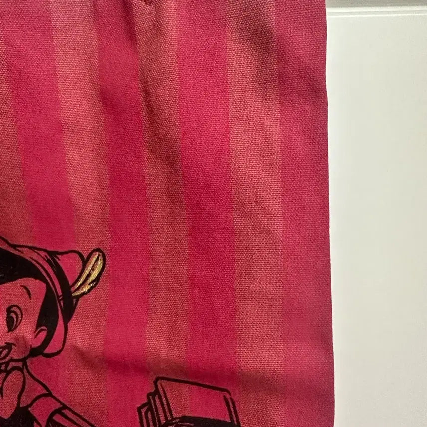 [BUNJANG] Disney Pinocchio Wine Shoulder Bag Eco Bag / 디즈니스토어 피노키오 와인 숄더백 에코백