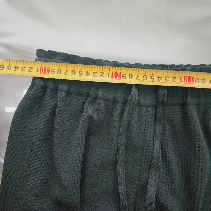 [BUNJANG] System Dark Green Wide Leg Pants / [SYSTEM] 시스템 한섬 다크그린 밴딩 와이드 팬츠 여성 F