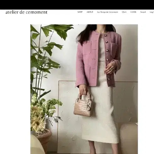 [BUNJANG] Atelier de Sémoin Campore Tweed Jacket / 아뜰리에드 쎄모먼 트위드 자켓 Campore, Made in ITALY