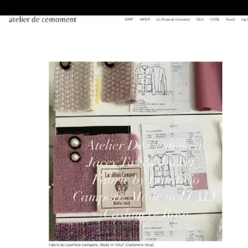 [BUNJANG] Atelier de Sémoin Campore Tweed Jacket / 아뜰리에드 쎄모먼 트위드 자켓 Campore, Made in ITALY