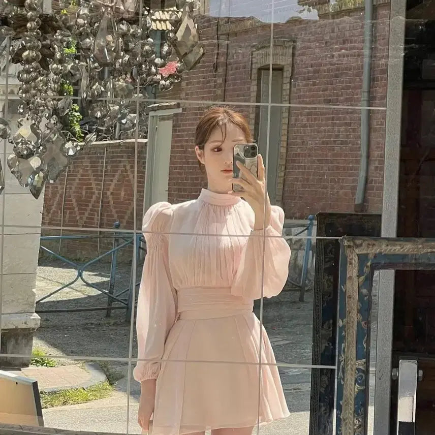 [SOLD OUT] 라벨르블랑 플루 셔링 셋업 연핑크