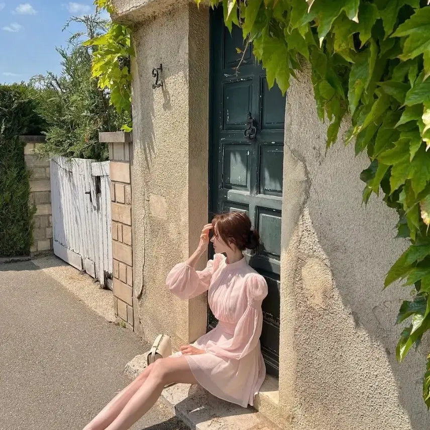 [SOLD OUT] 라벨르블랑 플루 셔링 셋업 연핑크