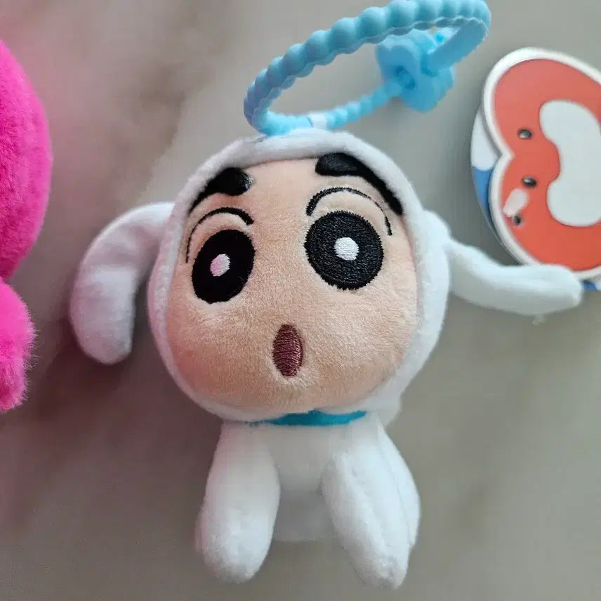 [BUNJANG] Crayon Shin-chan Shiro &amp; Waniyama Plush Keyring / 짱구 흰둥이, 짱구 와니야마 인형 키링(개별가)