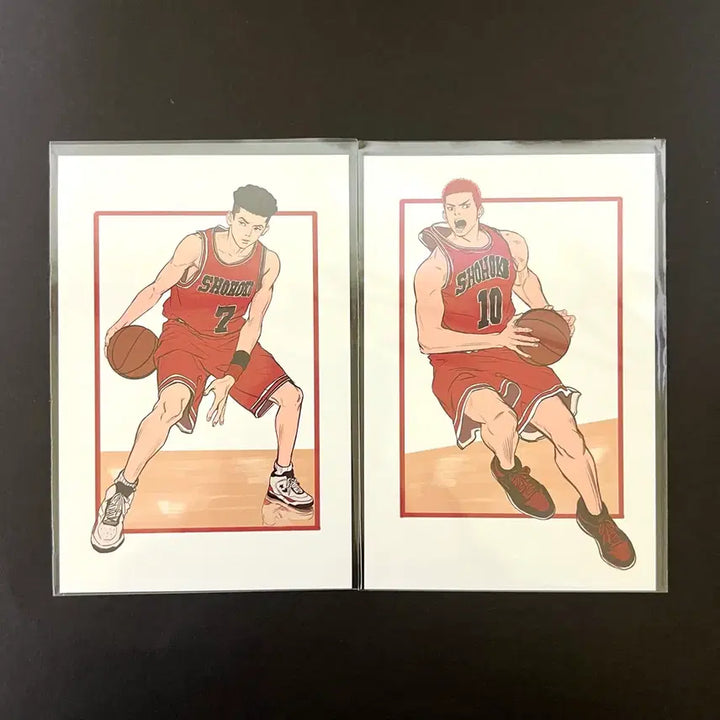 [BUNJANG] Slum Dunk Kang Baekho and Taesup Postcard Bundle Set / 슬램덩크 슬덩 노곤님 북산 백호 태섭 엽서 굿즈 희귀매물
