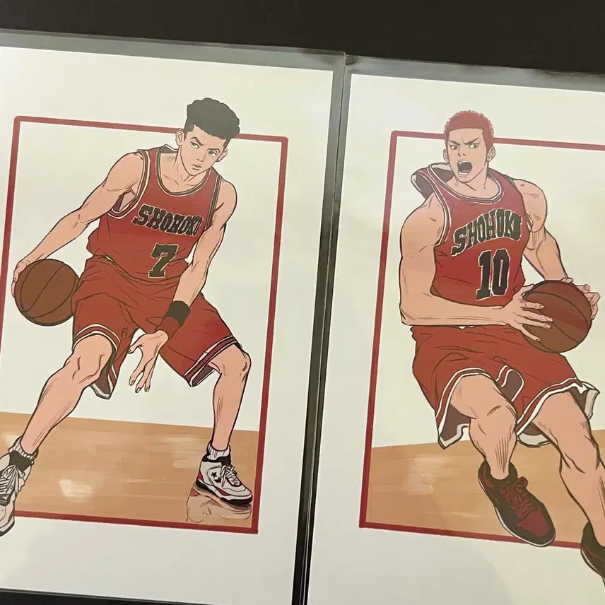 [BUNJANG] Slum Dunk Kang Baekho and Taesup Postcard Bundle Set / 슬램덩크 슬덩 노곤님 북산 백호 태섭 엽서 굿즈 희귀매물