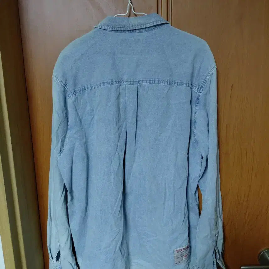 [BUNJANG] True Religion Denim Shirt Light Blue XXL / 트루릴리젼 데님 셔츠 남방 하늘색