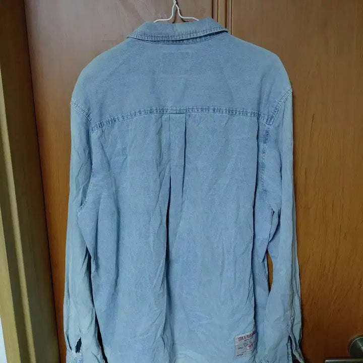 [BUNJANG] True Religion Denim Shirt Light Blue XXL / 트루릴리젼 데님 셔츠 남방 하늘색