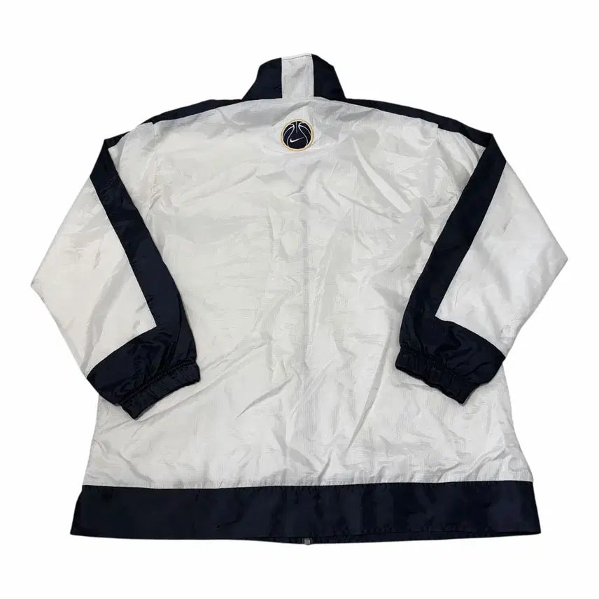 [BUNJANG] Nike 90s Old School Basketball Logo White Windbreaker / 나이키 90s 올드스쿨 바스킷로고 화이트 바람막이