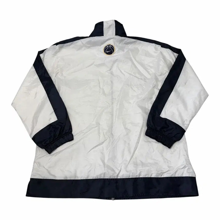 [BUNJANG] Nike 90s Old School Basketball Logo White Windbreaker / 나이키 90s 올드스쿨 바스킷로고 화이트 바람막이