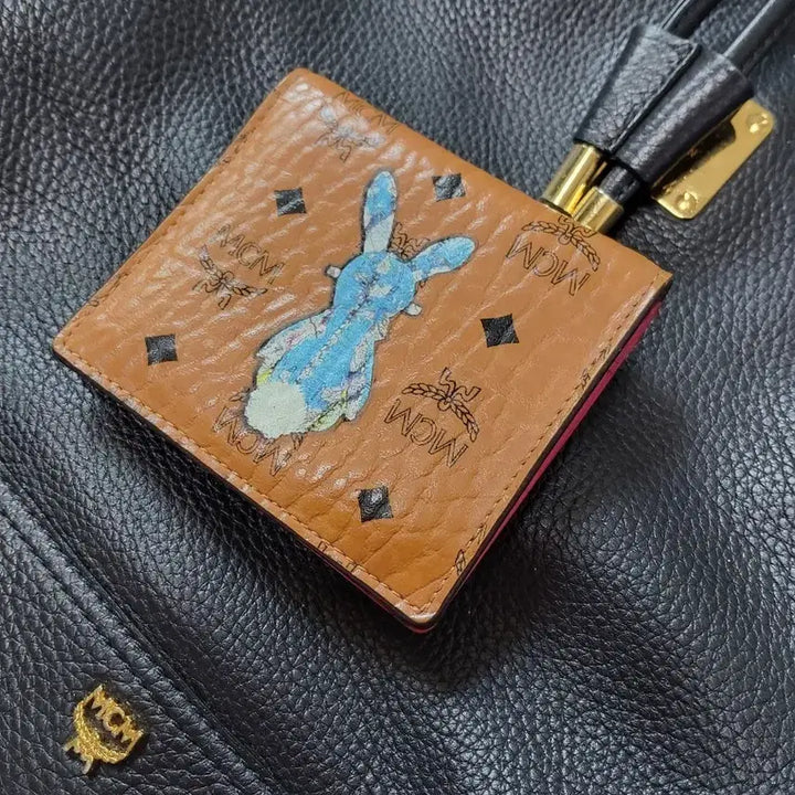 [BUNJANG] MCM Rabbit Card Holder Brown / MCM 래빗 카드지갑 브라운 토끼