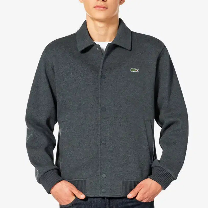 [BUNJANG] Lacoste Sweat Jumper Gray L / 라코스테 25fw 스웨트 점퍼 그레이 L 105