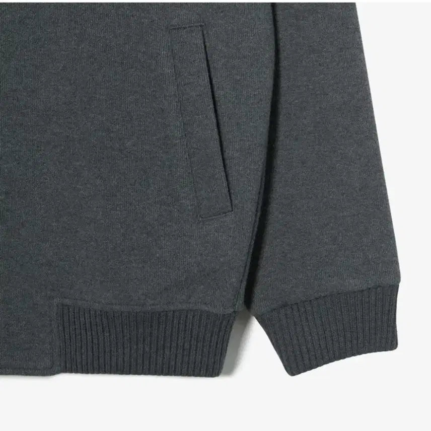 [BUNJANG] Lacoste Sweat Jumper Gray L / 라코스테 25fw 스웨트 점퍼 그레이 L 105