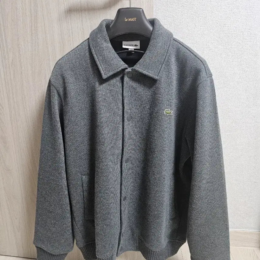 [BUNJANG] Lacoste Sweat Jumper Gray L / 라코스테 25fw 스웨트 점퍼 그레이 L 105
