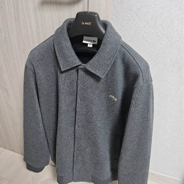 [BUNJANG] Lacoste Sweat Jumper Gray L / 라코스테 25fw 스웨트 점퍼 그레이 L 105