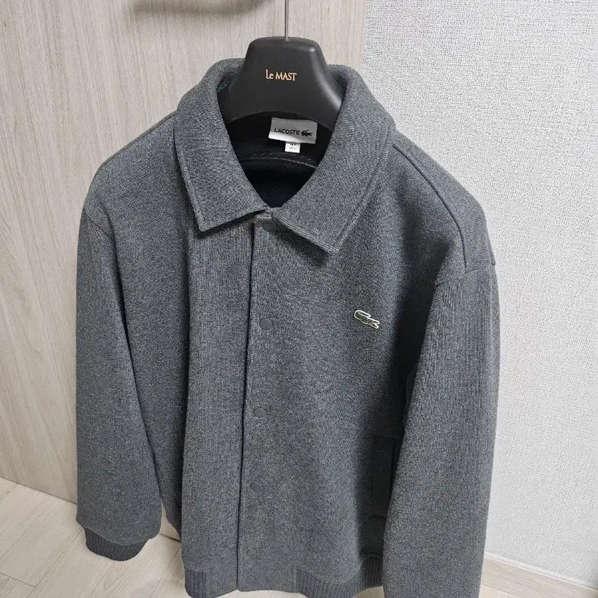 [BUNJANG] Lacoste Sweat Jumper Gray L / 라코스테 25fw 스웨트 점퍼 그레이 L 105