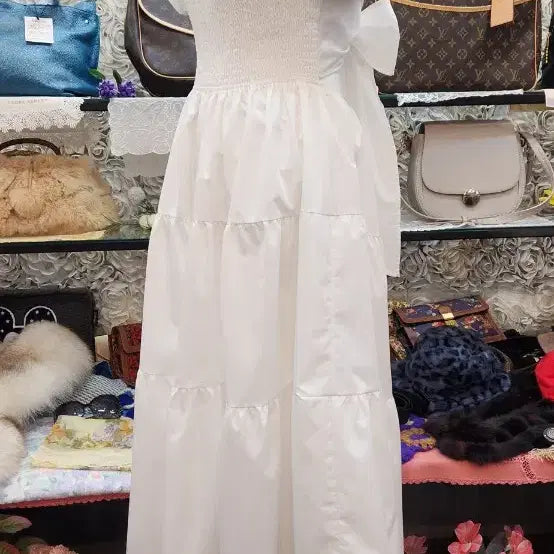 [BUNJANG] Basseureuk Tiered Long Dress / 바스락 티어드 롱원피스(FREE)