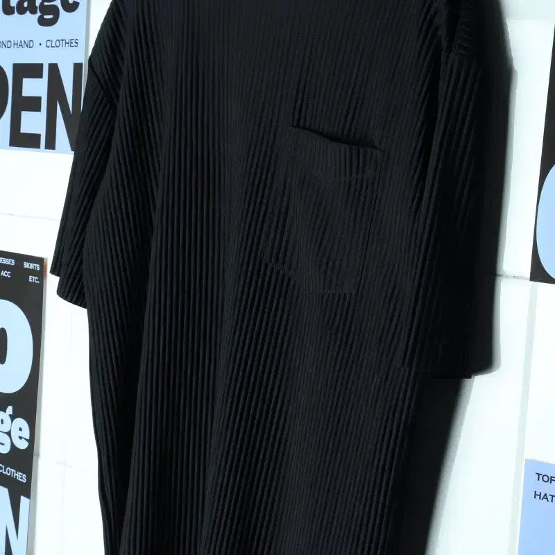 [BUNJANG] Zara Pleated T-shirt / (L-XL) 자라 반팔 티셔츠 쭉티 셔링 시원 플리츠 놈코어-17AFB