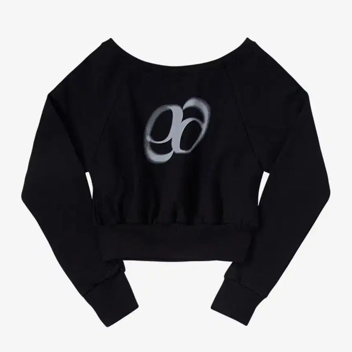 [BUNJANG] Azone Off-Shoulder Sweatshirt Black / 애즈온 맨디 스웻셔츠 오프숄더 블랙