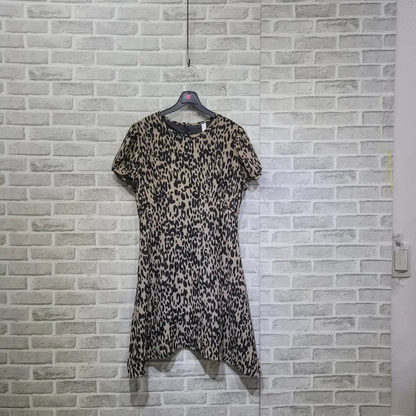 [BUNJANG] Leopard Print Dress (Size 55-66) / ㄹ59 레오파드 원피스 55-66