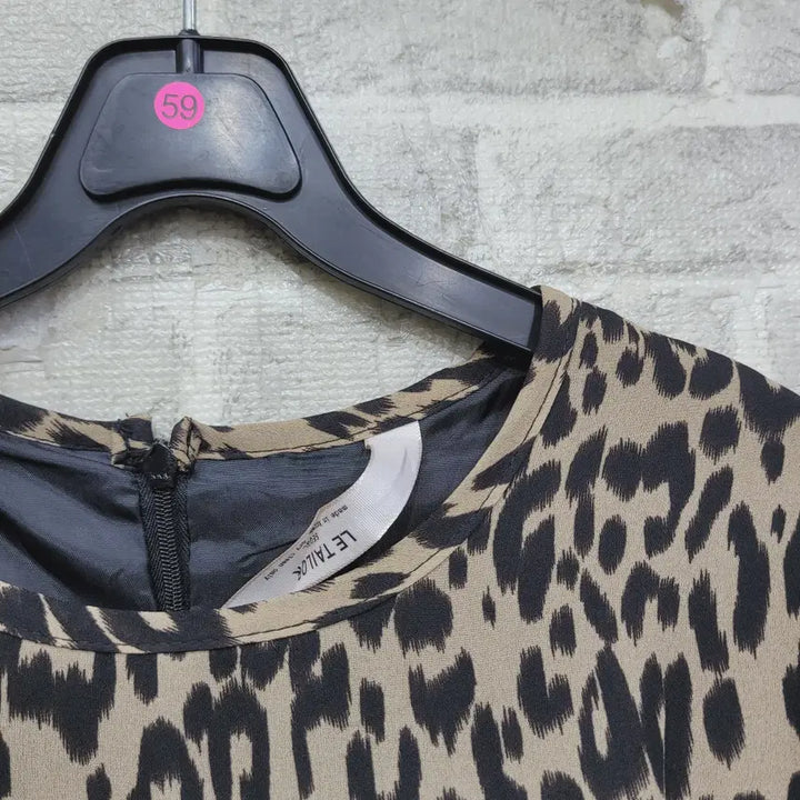 [BUNJANG] Leopard Print Dress (Size 55-66) / ㄹ59 레오파드 원피스 55-66