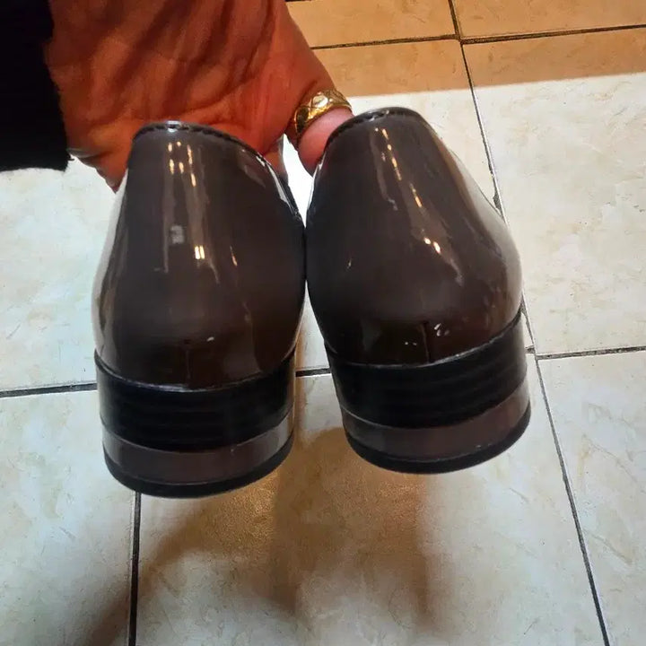 [BUNJANG] GEOX Brown Ribbon Heels - Size 35 / GEOX 제옥스 브라운 리본 구두 35 사이즈