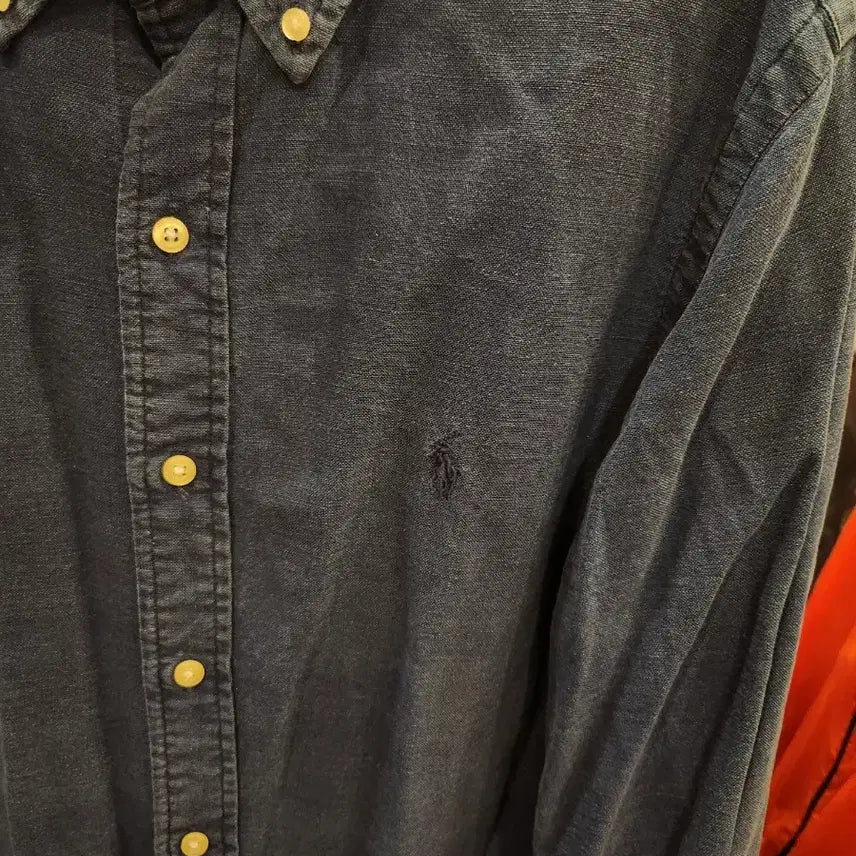 [BUNJANG] Ralph Lauren Indigo Oxford Shirt / 랄프로렌 인디고 옥스포드 남방